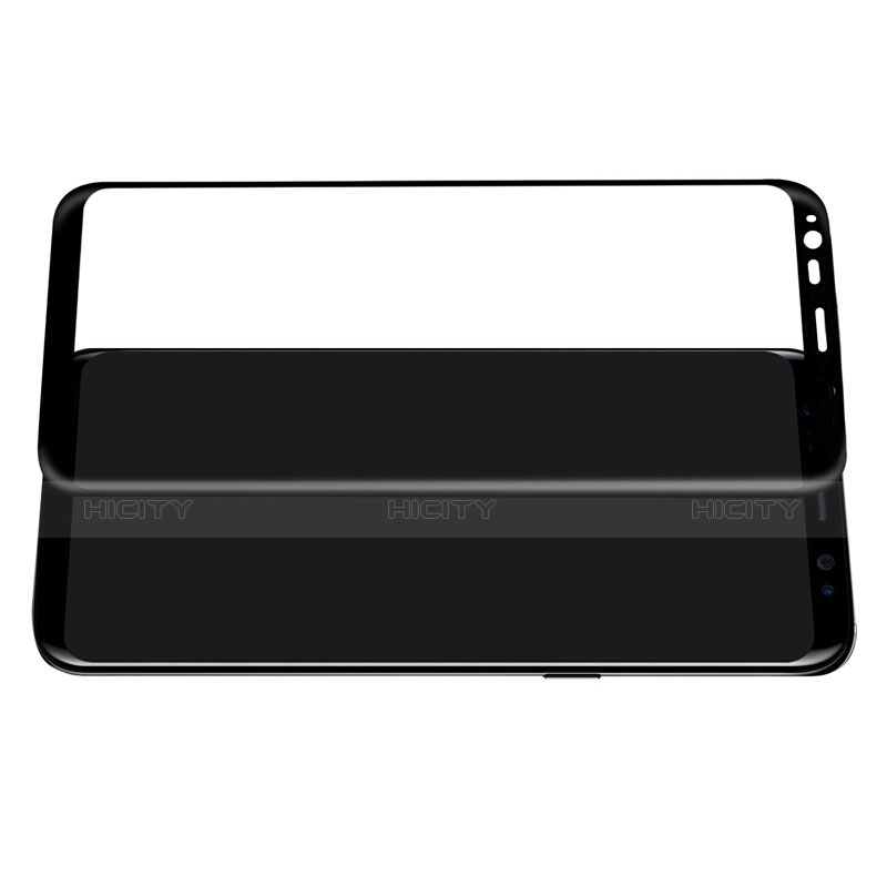 Samsung Galaxy S8 Plus用強化ガラス フル液晶保護フィルム F12 サムスン ブラック