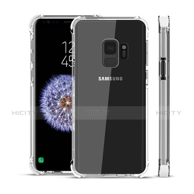 Samsung Galaxy S9用極薄ソフトケース シリコンケース 耐衝撃 全面保護 クリア透明 H02 サムスン クリア