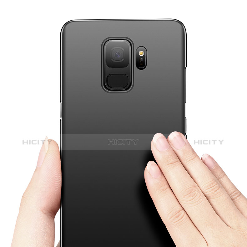 Samsung Galaxy S9用ハードケース プラスチック 質感もマット M05 サムスン ブラック