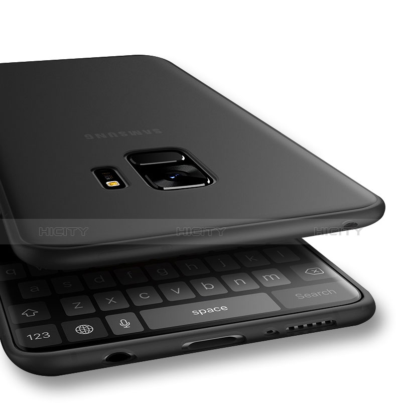 Samsung Galaxy S9用極薄ソフトケース シリコンケース 耐衝撃 全面保護 サムスン グレー