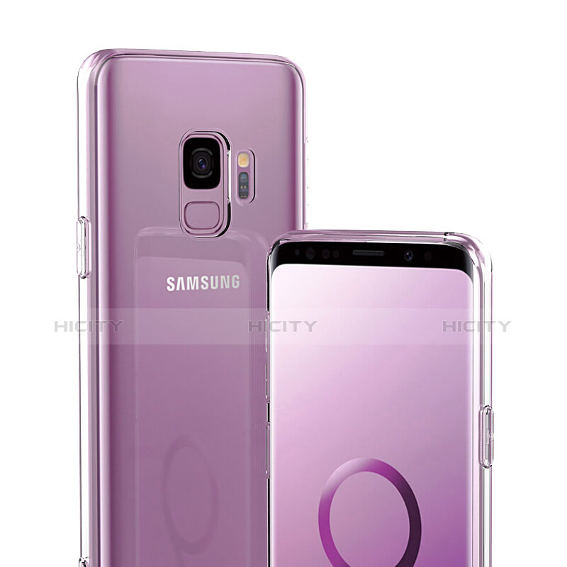Samsung Galaxy S9用極薄ソフトケース シリコンケース 耐衝撃 全面保護 クリア透明 アンド液晶保護フィルム サムスン クリア