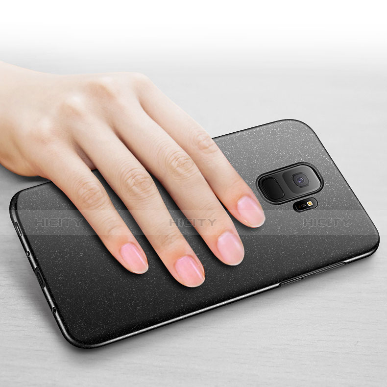 Samsung Galaxy S9用ハードケース プラスチック 質感もマット M06 サムスン ブラック