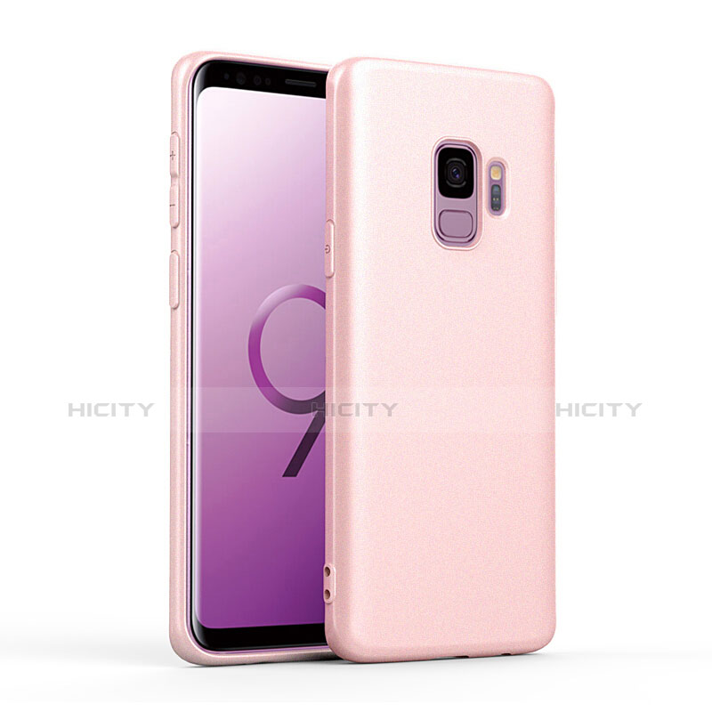 Samsung Galaxy S9用360度 フルカバー極薄ソフトケース シリコンケース 耐衝撃 全面保護 サムスン ピンク