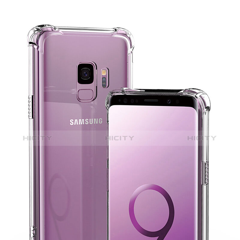 Samsung Galaxy S9用極薄ソフトケース シリコンケース 耐衝撃 全面保護 クリア透明 T04 サムスン クリア