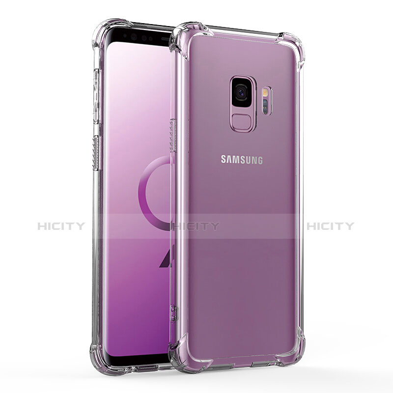 Samsung Galaxy S9用極薄ソフトケース シリコンケース 耐衝撃 全面保護 クリア透明 T04 サムスン クリア