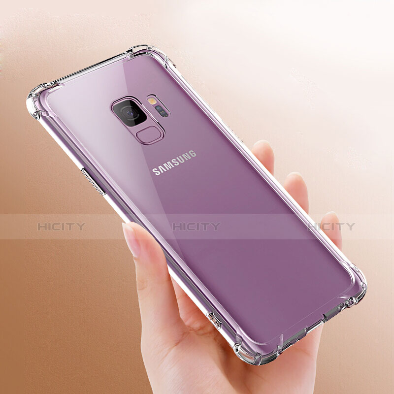 Samsung Galaxy S9用極薄ソフトケース シリコンケース 耐衝撃 全面保護 クリア透明 T04 サムスン クリア