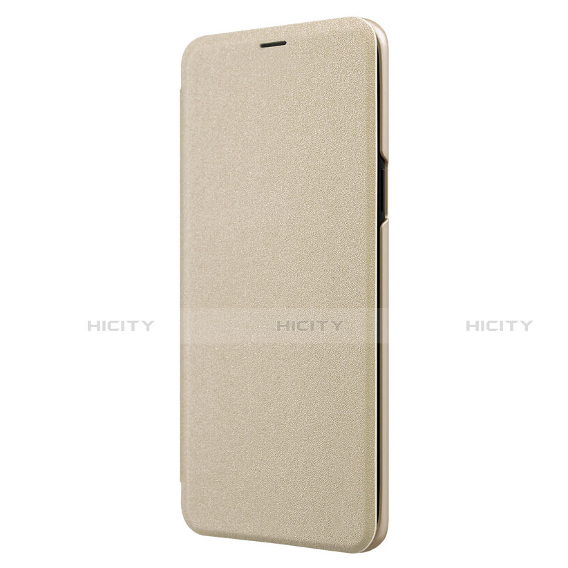 Samsung Galaxy S9用手帳型 レザーケース スタンド S01 サムスン ゴールド