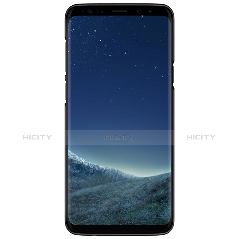 Samsung Galaxy S9用ハードケース プラスチック メッシュ デザイン M01 サムスン ブラック