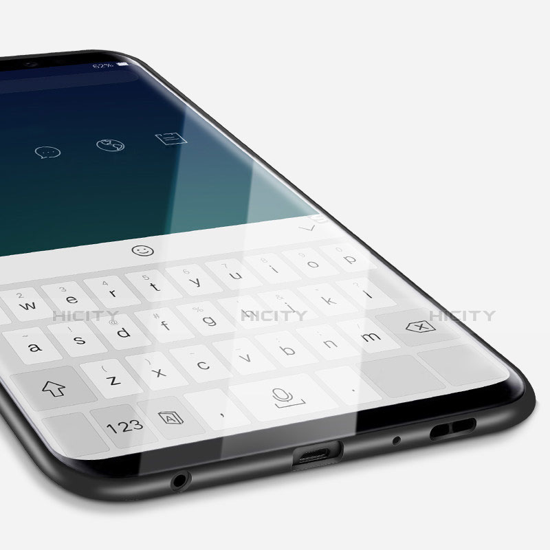 Samsung Galaxy S9用極薄ソフトケース シリコンケース 耐衝撃 全面保護 S04 サムスン ブラック