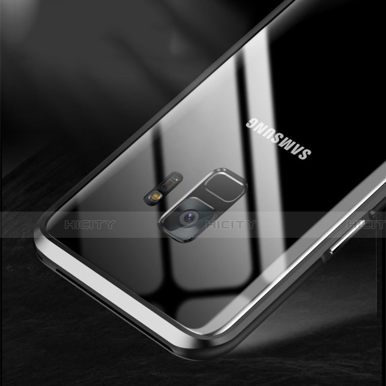 Samsung Galaxy S9用ケース 高級感 手触り良い アルミメタル 製の金属製 360度 フルカバーバンパー 鏡面 カバー M01 サムスン 