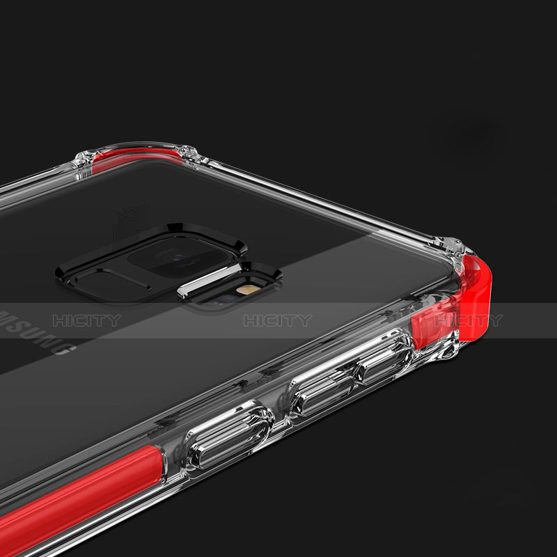 Samsung Galaxy S9用極薄ソフトケース シリコンケース 耐衝撃 全面保護 クリア透明 H02 サムスン 