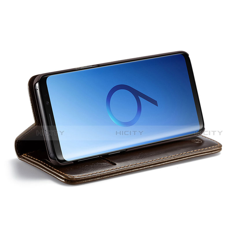 Samsung Galaxy S9用手帳型 レザーケース スタンド カバー T02 サムスン 