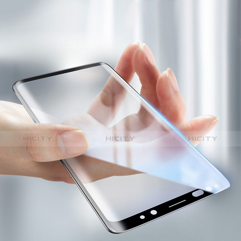 Samsung Galaxy S9用強化ガラス フル液晶保護フィルム F04 サムスン ブラック