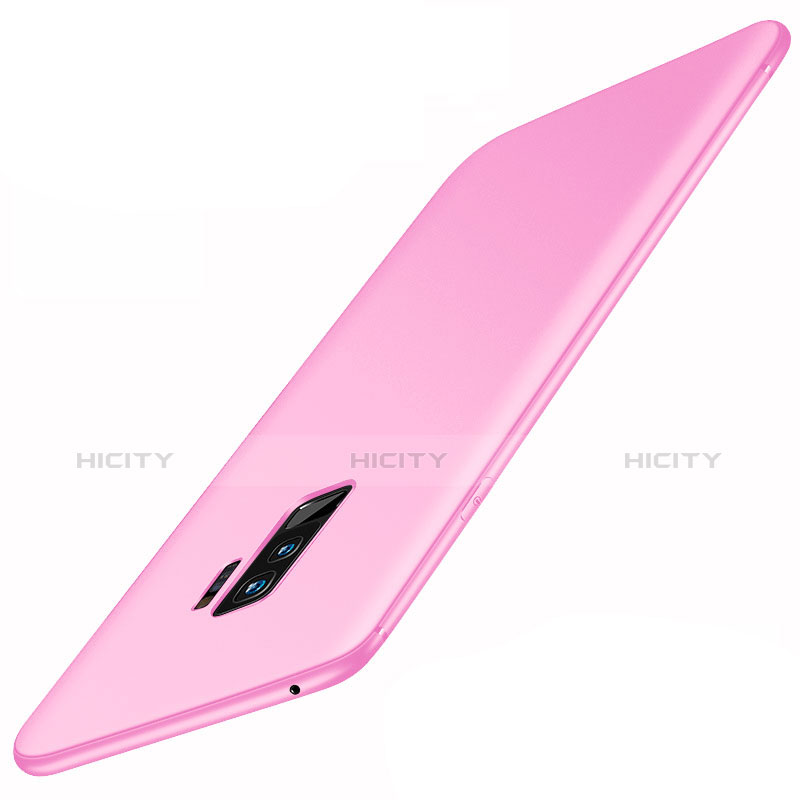 Samsung Galaxy S9 Plus用極薄ソフトケース シリコンケース 耐衝撃 全面保護 S01 サムスン ピンク