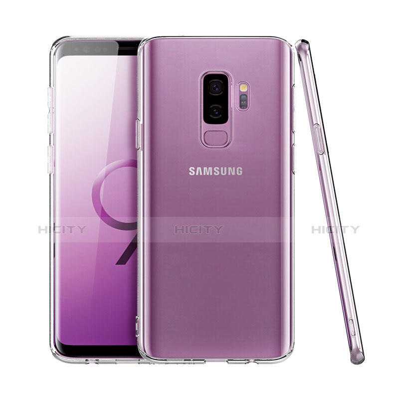 Samsung Galaxy S9 Plus用極薄ソフトケース シリコンケース 耐衝撃 全面保護 クリア透明 アンド液晶保護フィルム サムスン クリア