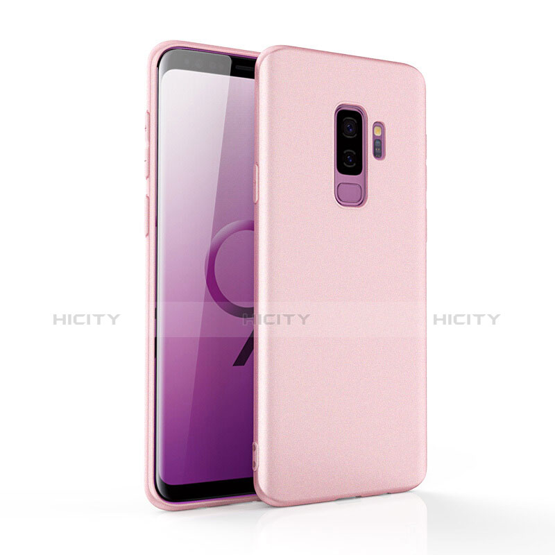 Samsung Galaxy S9 Plus用360度 フルカバー極薄ソフトケース シリコンケース 耐衝撃 全面保護 サムスン ピンク