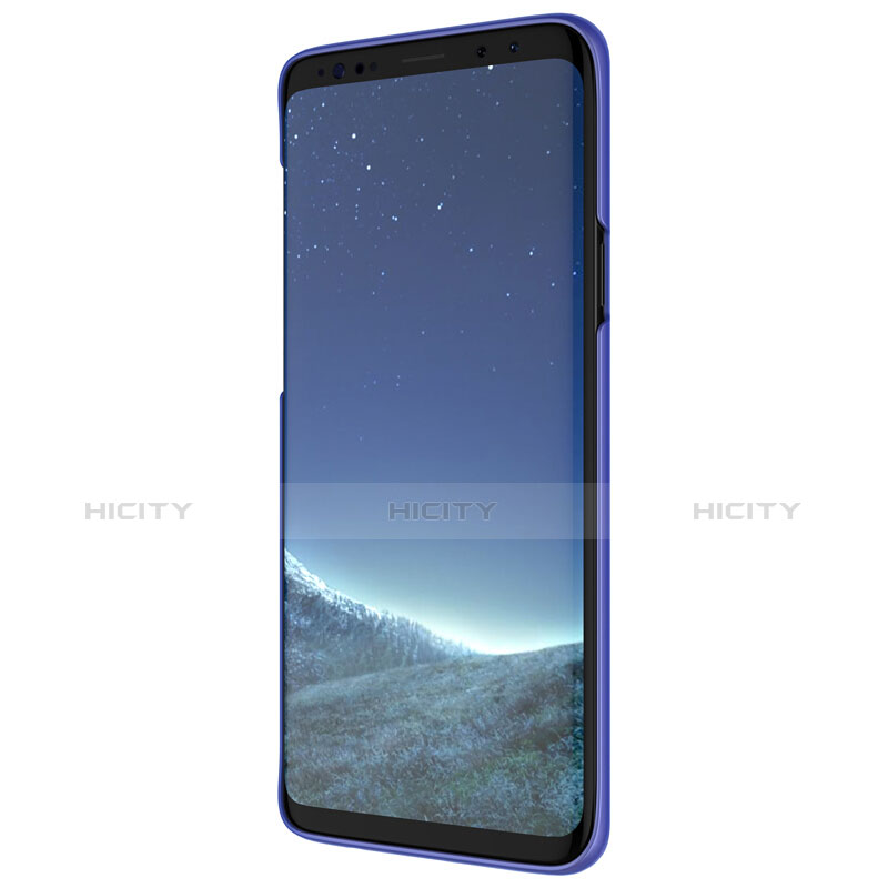 Samsung Galaxy S9 Plus用ハードケース プラスチック メッシュ デザイン R01 サムスン ネイビー