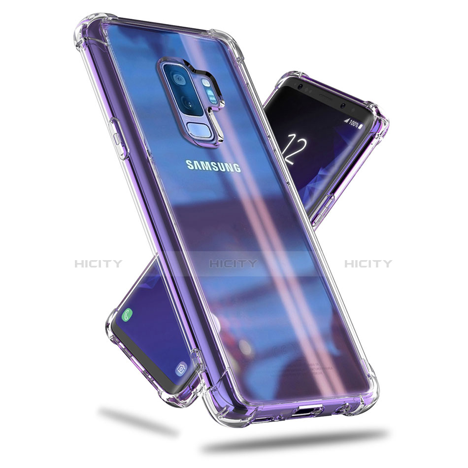 Samsung Galaxy S9 Plus用極薄ソフトケース シリコンケース 耐衝撃 全面保護 クリア透明 T07 サムスン クリア