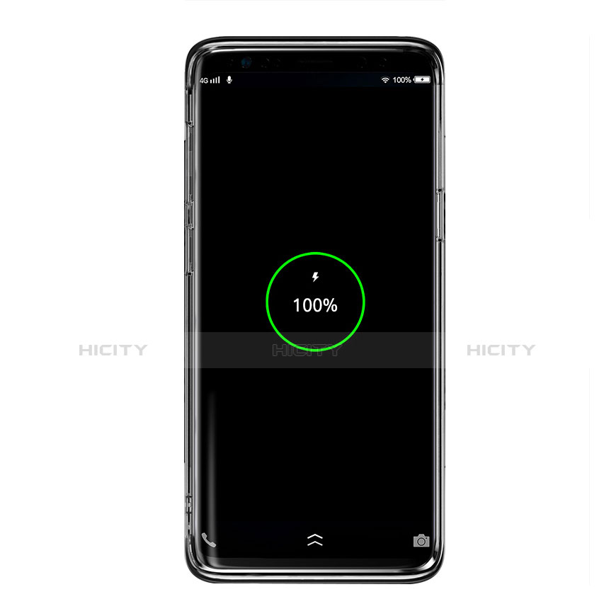 Samsung Galaxy S9 Plus用極薄ソフトケース シリコンケース 耐衝撃 全面保護 クリア透明 T11 サムスン ブラック