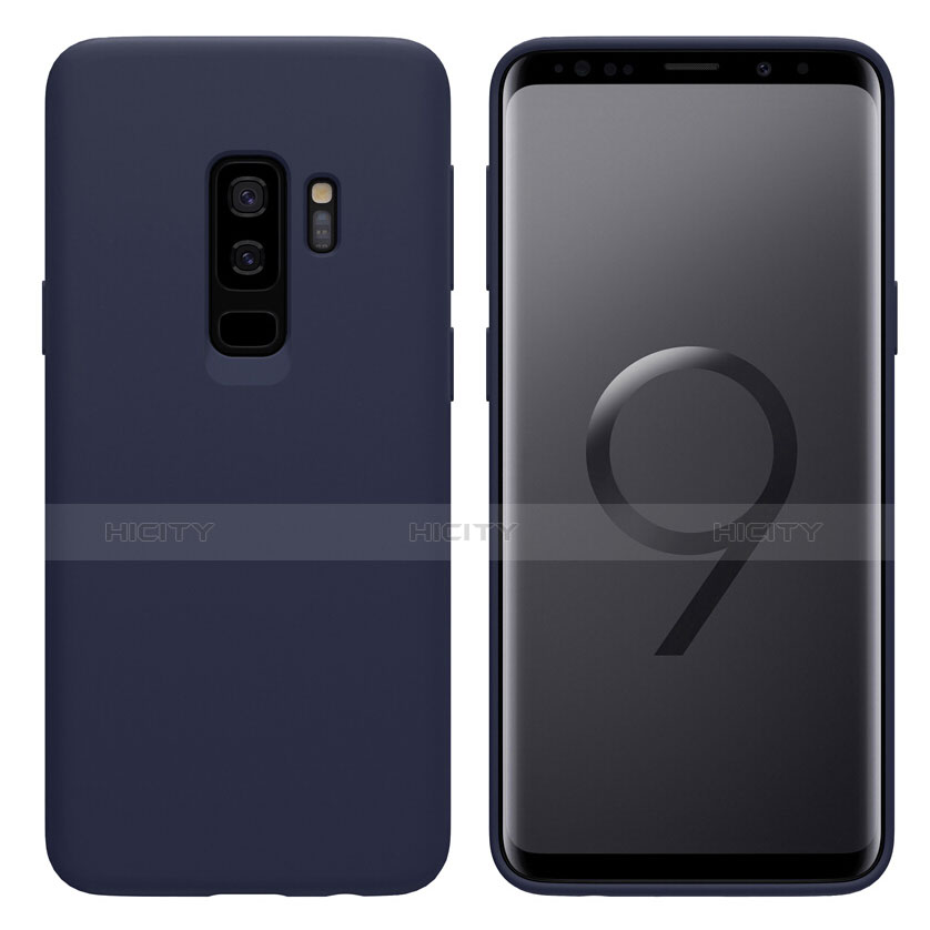 Samsung Galaxy S9 Plus用極薄ソフトケース シリコンケース 耐衝撃 全面保護 S03 サムスン ネイビー