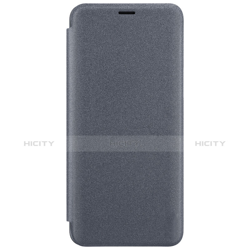 Samsung Galaxy S9 Plus用手帳型 レザーケース スタンド サムスン ブラック
