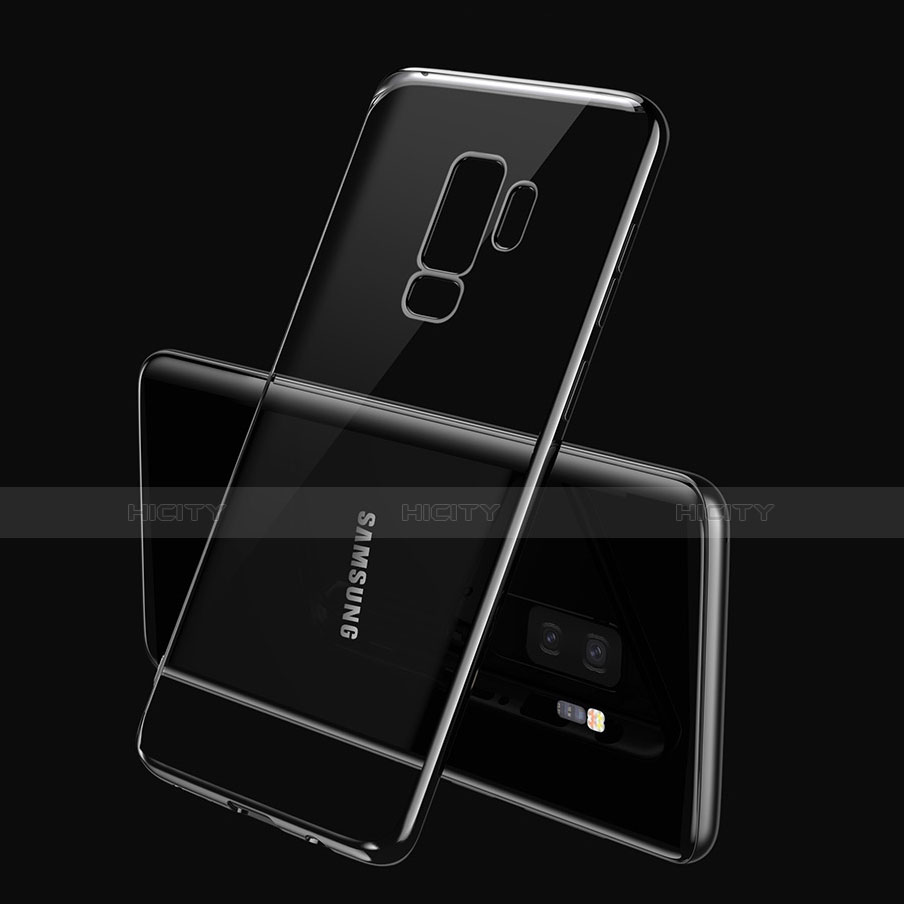 Samsung Galaxy S9 Plus用極薄ソフトケース シリコンケース 耐衝撃 全面保護 クリア透明 T21 サムスン ネイビー