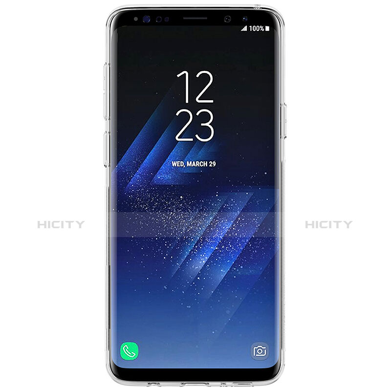 Samsung Galaxy S9 Plus用極薄ソフトケース シリコンケース 耐衝撃 全面保護 クリア透明 T20 サムスン ホワイト