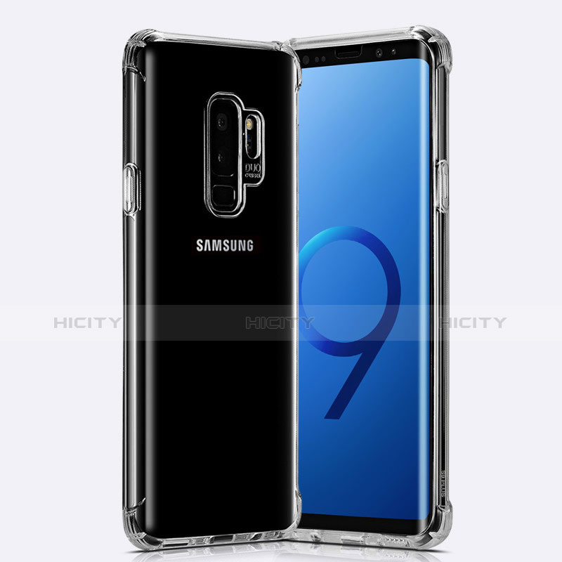 Samsung Galaxy S9 Plus用極薄ソフトケース シリコンケース 耐衝撃 全面保護 クリア透明 T22 サムスン クリア