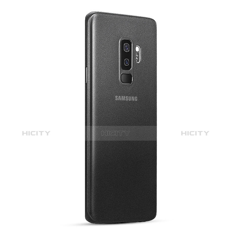 Samsung Galaxy S9 Plus用極薄ケース クリア透明 プラスチック T01 サムスン ブラック