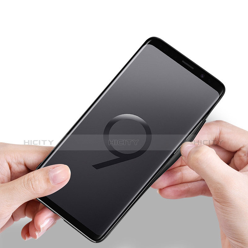 Samsung Galaxy S9 Plus用ハイブリットバンパーケース クリア透明 プラスチック 鏡面 カバー S01 サムスン 