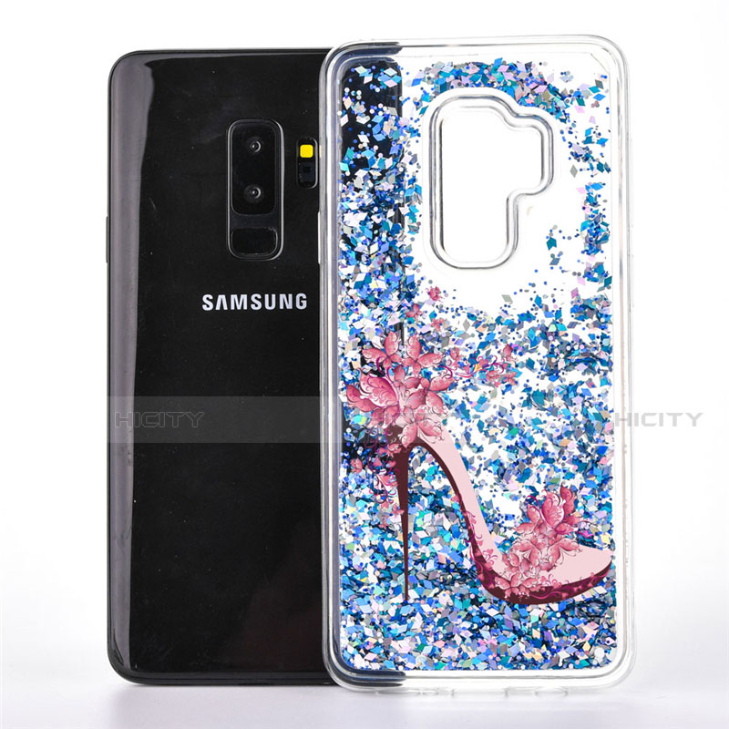 Samsung Galaxy S9 Plus用シリコンケース ソフトタッチラバー バタフライ パターン カバー K01 サムスン 