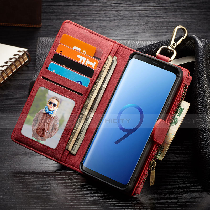 Samsung Galaxy S9 Plus用手帳型 レザーケース スタンド カバー T01 サムスン 