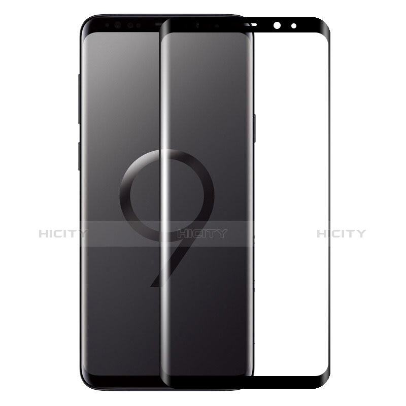 Samsung Galaxy S9 Plus用強化ガラス フル液晶保護フィルム F07 サムスン ブラック