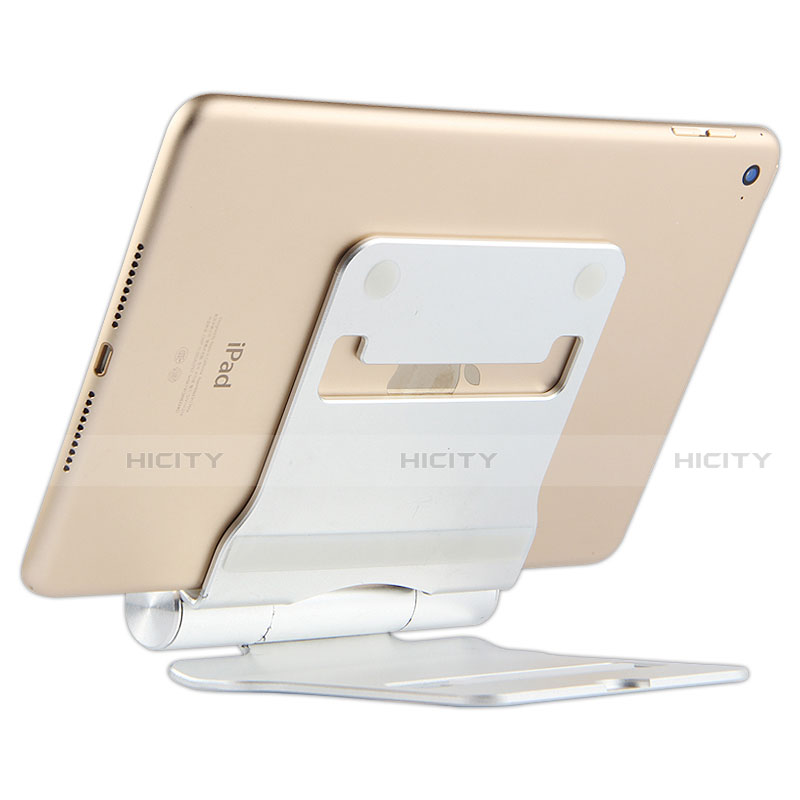 Samsung Galaxy Tab A 8.0 SM-T350 T351用スタンドタイプのタブレット クリップ式 フレキシブル仕様 K14 サムスン シルバー