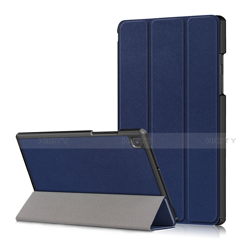 Samsung Galaxy Tab A7 4G 10.4 SM-T505用手帳型 レザーケース スタンド カバー サムスン ネイビー