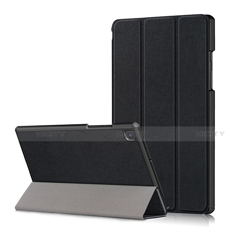 Samsung Galaxy Tab A7 4G 10.4 SM-T505用手帳型 レザーケース スタンド カバー サムスン ブラック