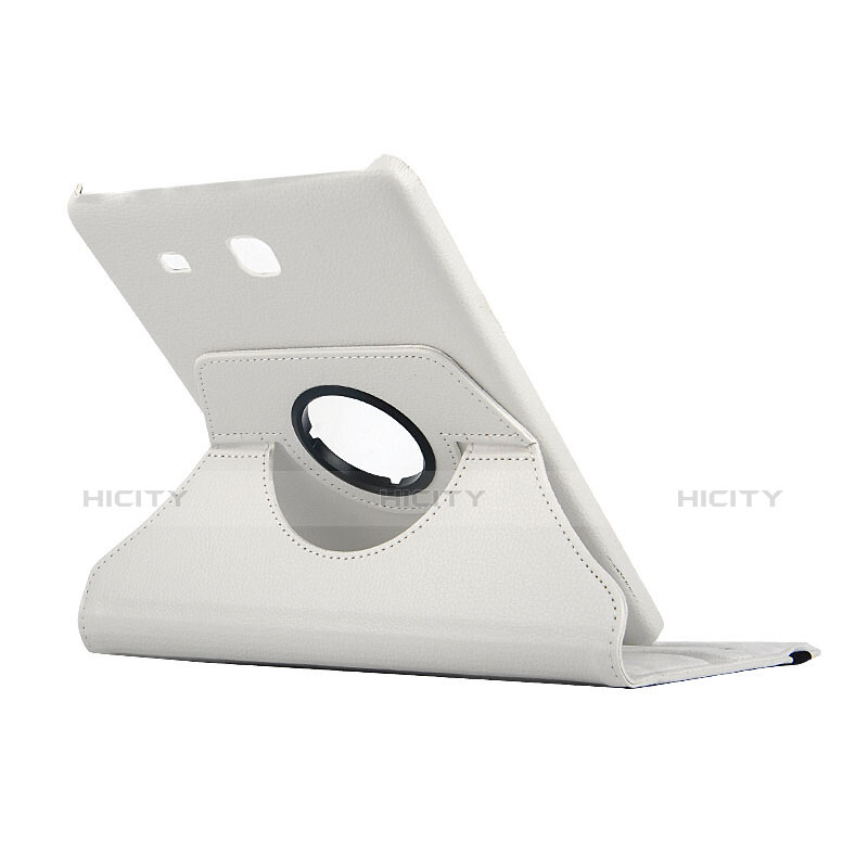 Samsung Galaxy Tab E 9.6 T560 T561用手帳型 レザーケース スタンド サムスン ホワイト