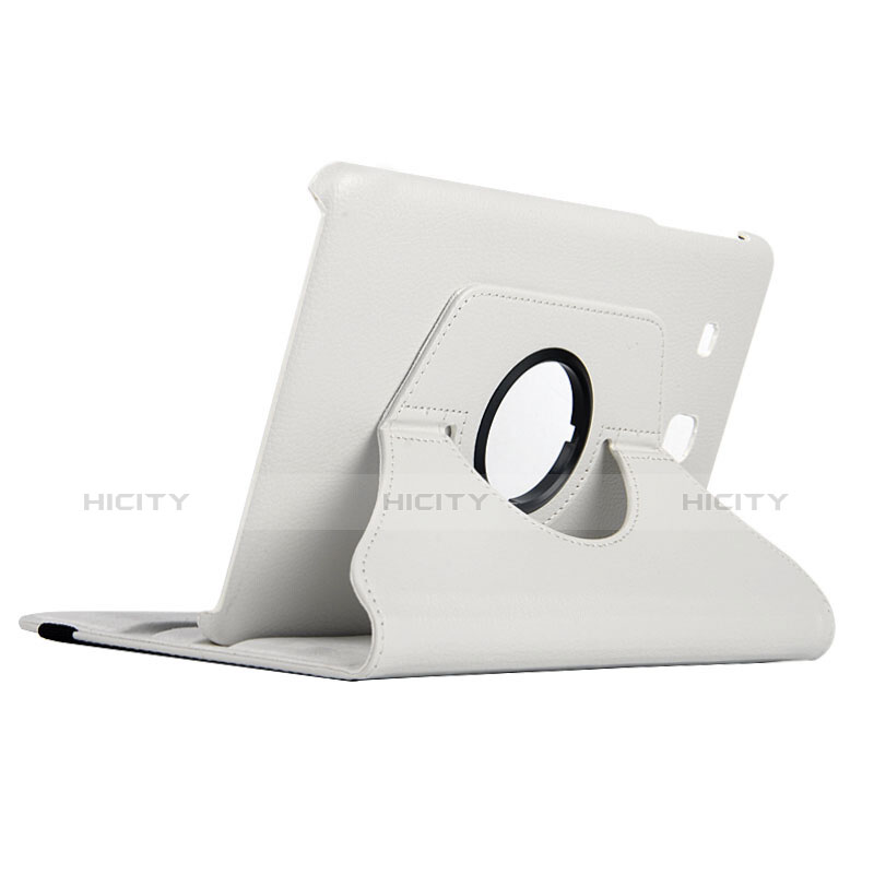 Samsung Galaxy Tab E 9.6 T560 T561用手帳型 レザーケース スタンド サムスン ホワイト