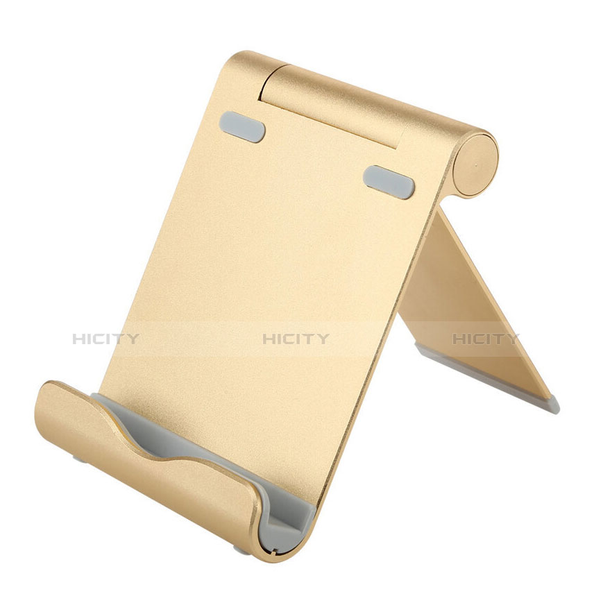 Samsung Galaxy Tab S 8.4 SM-T705 LTE 4G用スタンドタイプのタブレット ホルダー ユニバーサル T27 サムスン ゴールド