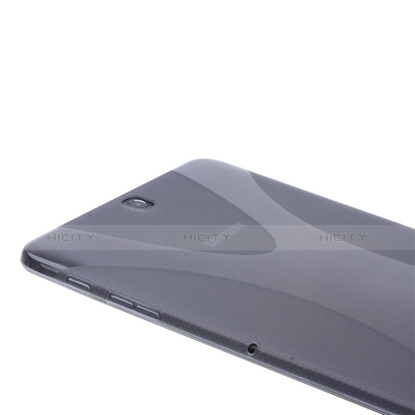 Samsung Galaxy Tab S2 8.0 SM-T710 SM-T715用ソフトケース X ライン クリア透明 サムスン グレー