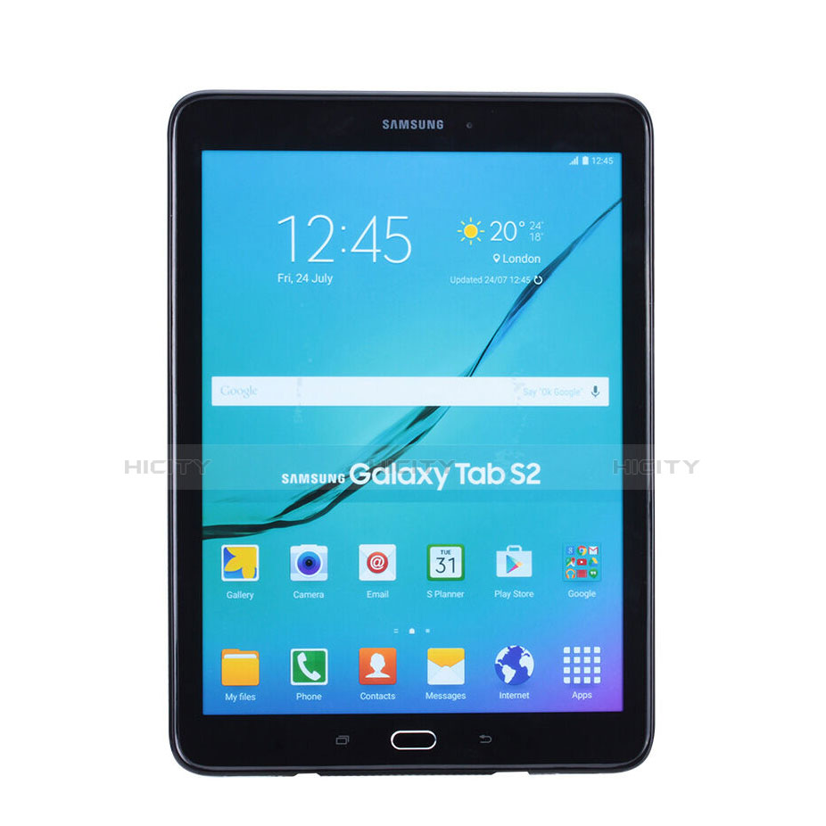Samsung Galaxy Tab S2 8.0 SM-T710 SM-T715用ソフトケース X ライン サムスン ブラック