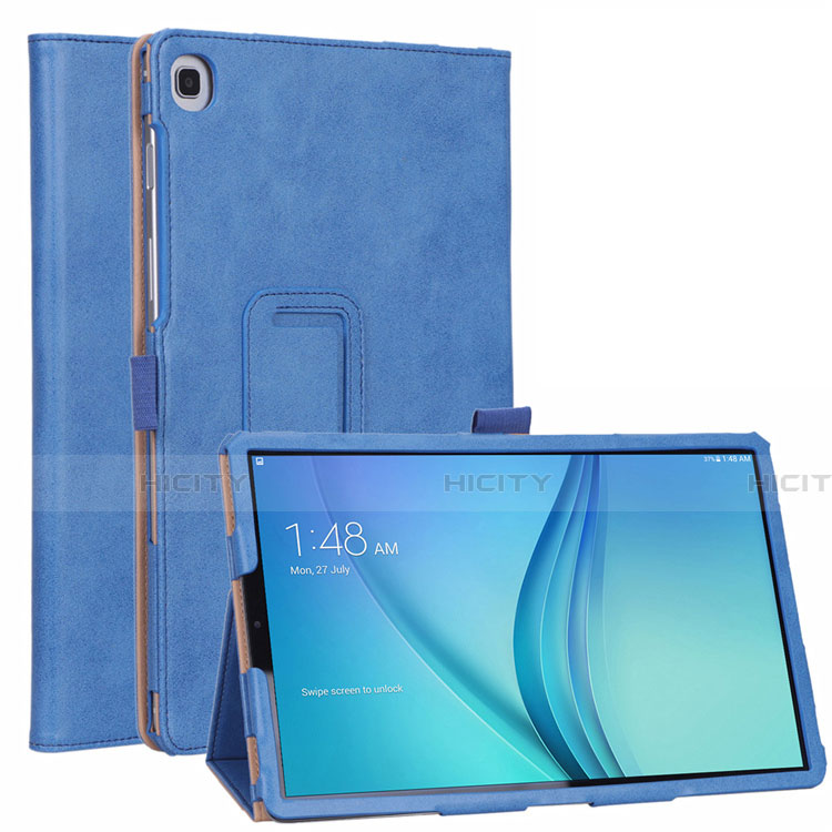 Samsung Galaxy Tab S5e 4G 10.5 SM-T725用手帳型 レザーケース スタンド カバー L01 サムスン ネイビー