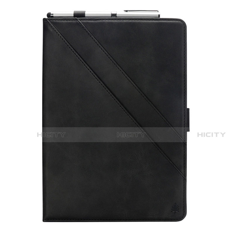 Samsung Galaxy Tab S5e 4G 10.5 SM-T725用手帳型 レザーケース スタンド カバー L03 サムスン ブラック