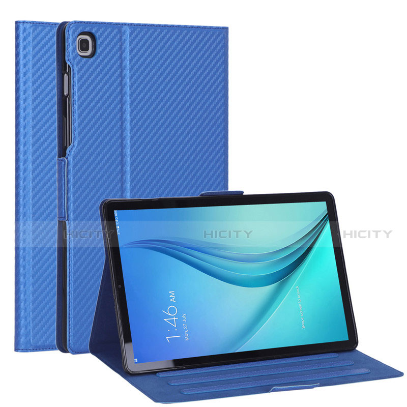 Samsung Galaxy Tab S5e 4G 10.5 SM-T725用手帳型 レザーケース スタンド カバー L04 サムスン ネイビー