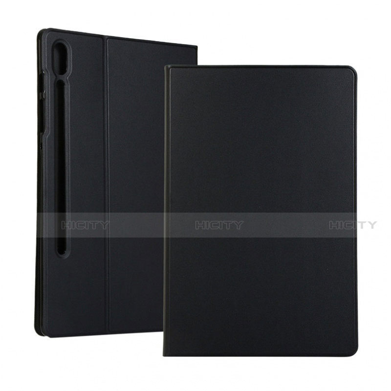 Samsung Galaxy Tab S6 10.5 SM-T860用手帳型 レザーケース スタンド カバー サムスン ブラック