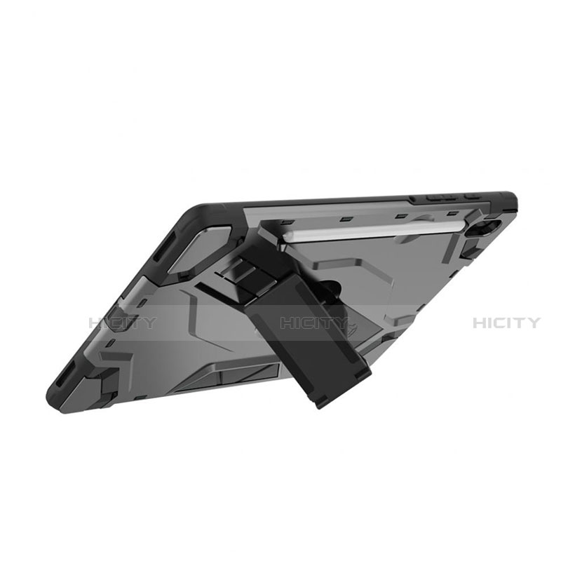 Samsung Galaxy Tab S6 10.5 SM-T860用ハイブリットバンパーケース スタンド プラスチック 兼シリコーン カバー サムスン 