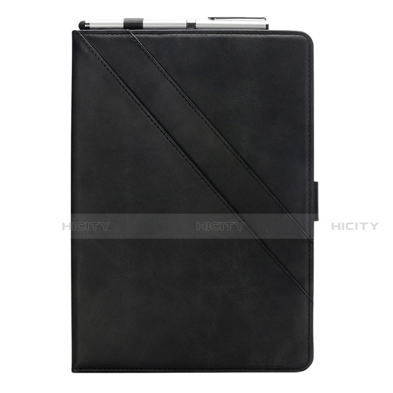 Samsung Galaxy Tab S6 Lite 10.4 SM-P610用手帳型 レザーケース スタンド カバー L05 サムスン ブラック