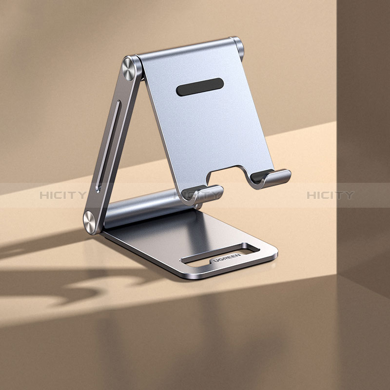 Samsung Galaxy Tab S7 Plus 5G 12.4 SM-T976用スタンドタイプのタブレット ホルダー ユニバーサル N03 サムスン グレー