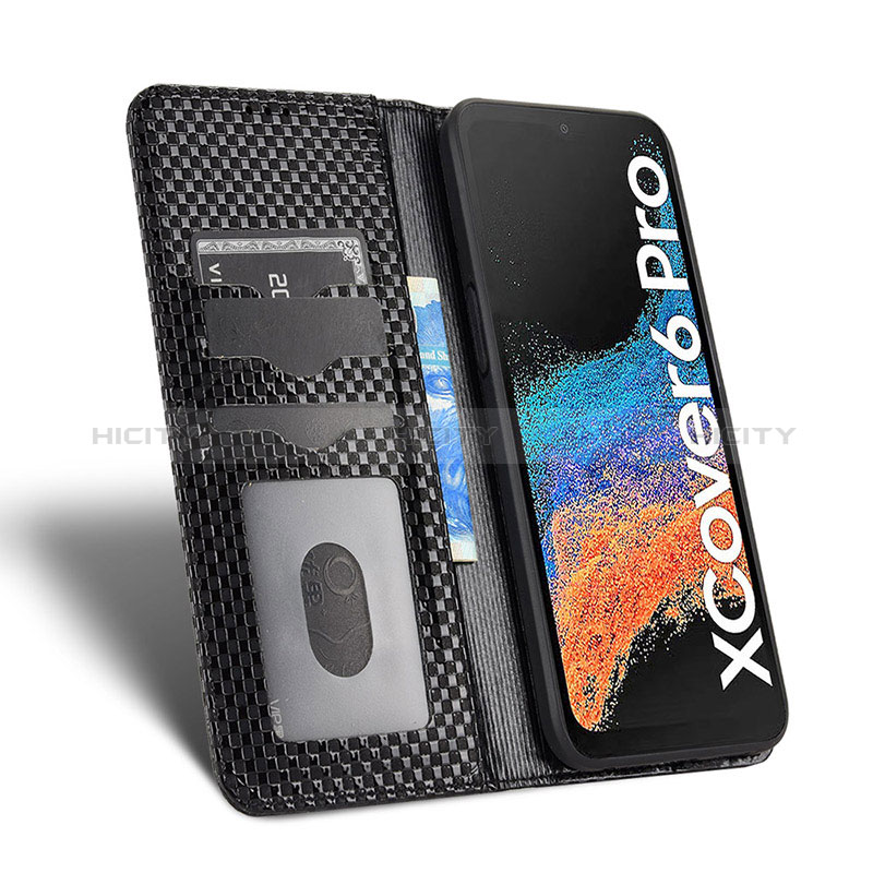 Samsung Galaxy XCover 6 Pro 5G用手帳型 レザーケース スタンド カバー C03X サムスン 