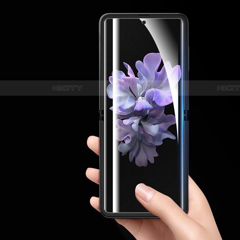 Samsung Galaxy Z Flip 5G用高光沢 液晶保護フィルム フルカバレッジ画面 サムスン クリア